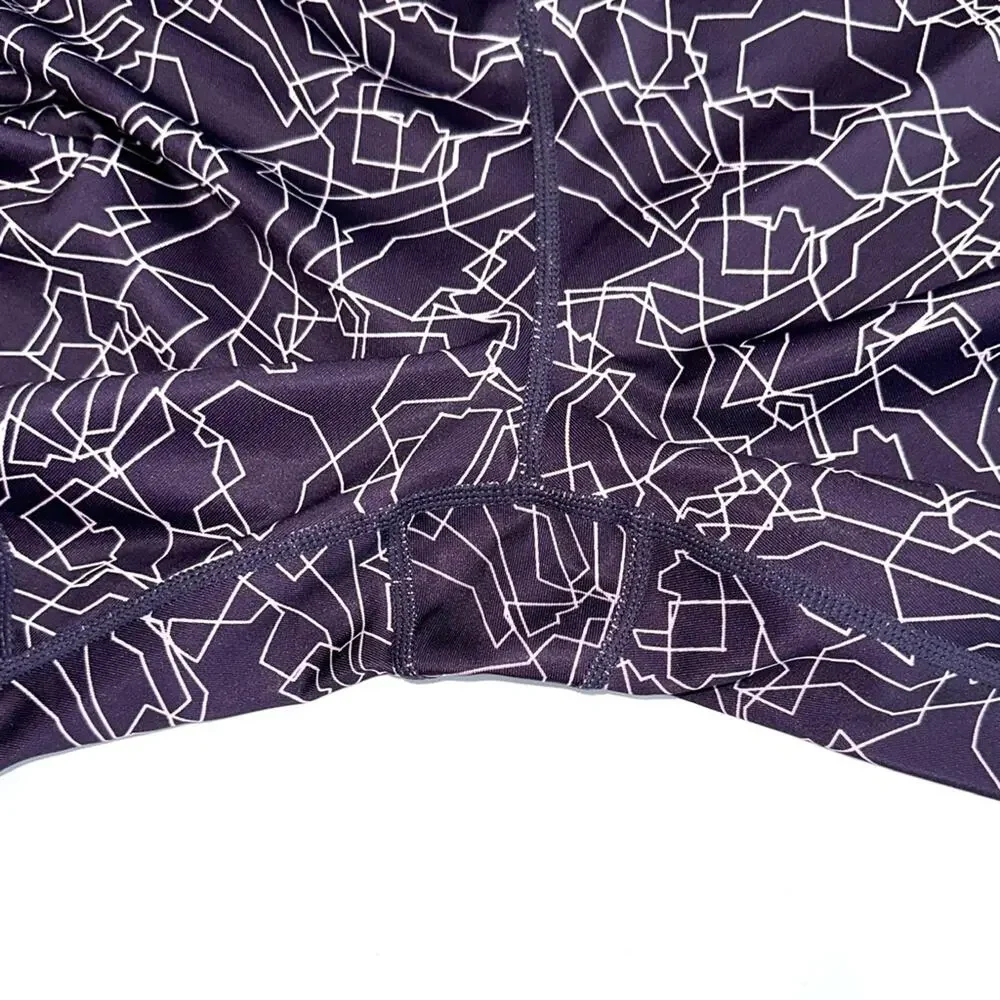 Z by Zella Purple Geometric Pattern Cropped Leggings Size XL